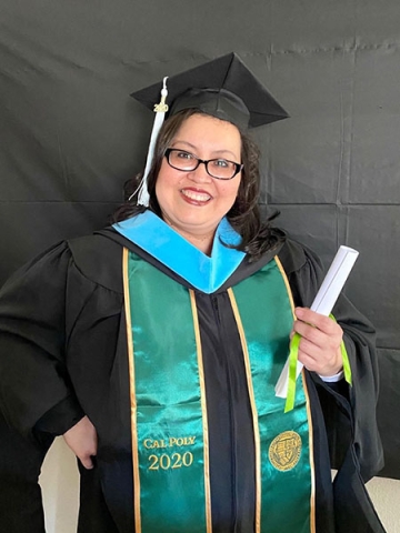 Lorraine Lopez celebrated a remote graduation in 2020.