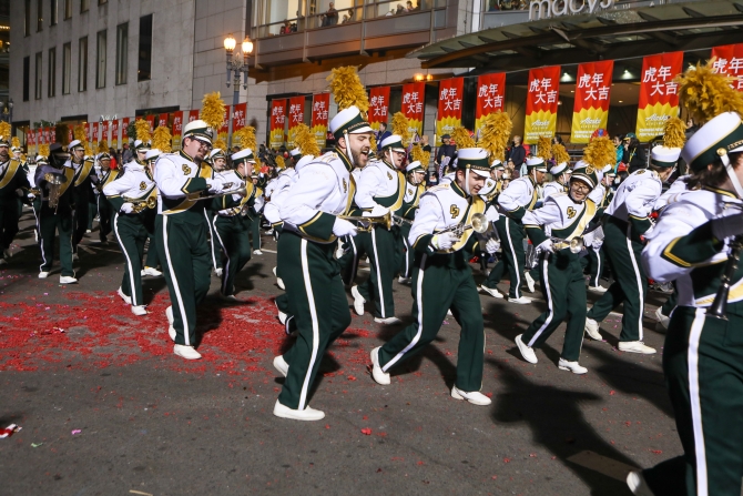 Cal Poly Mustang Band in the SF Chinese New Year Parade