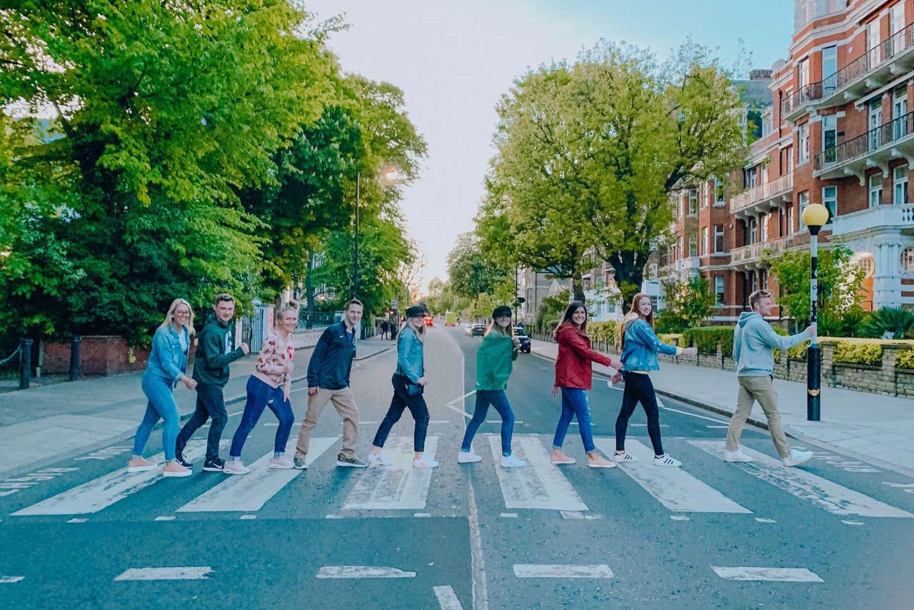 Alumni in London at Abbey Road