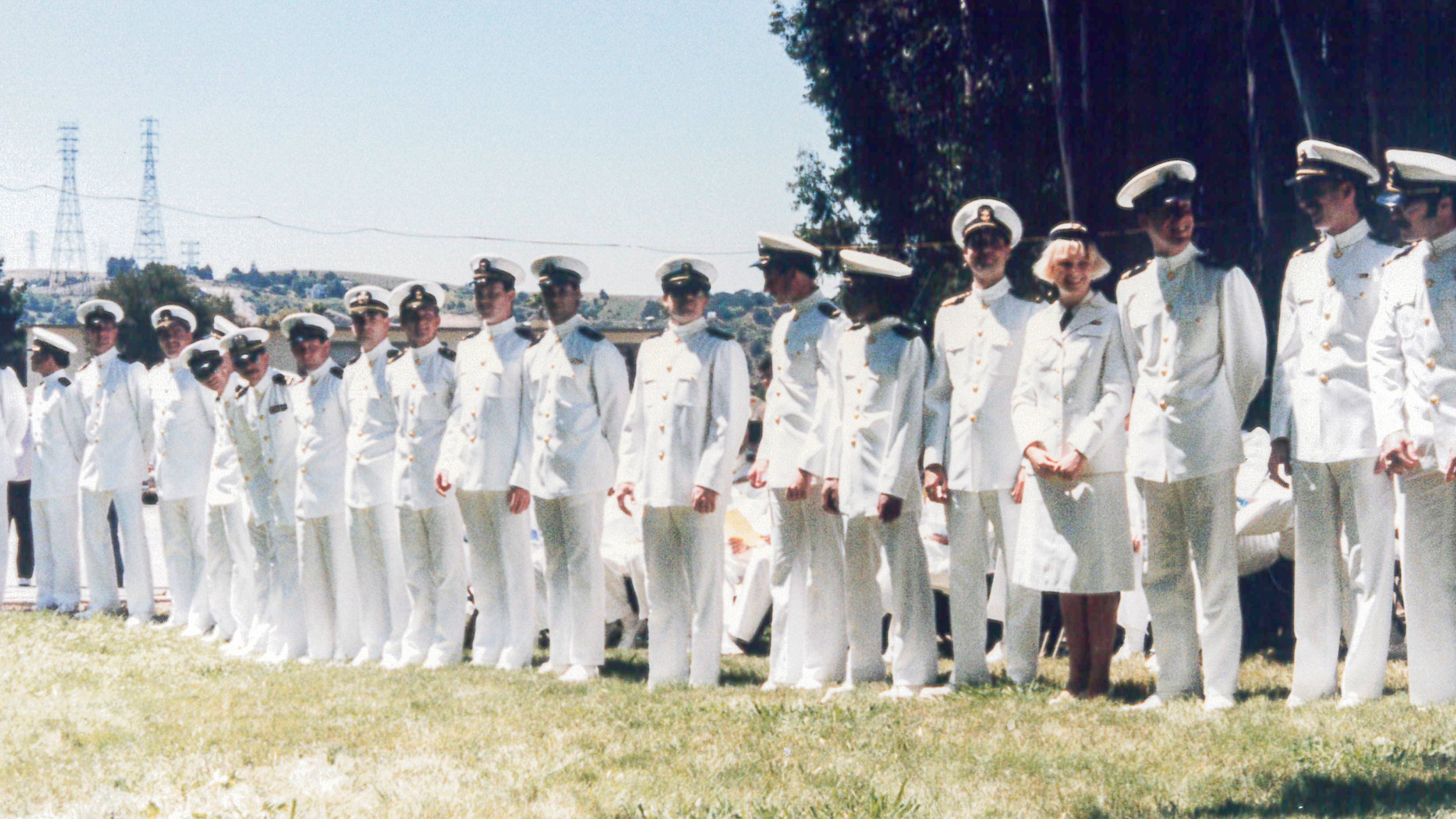 An image of Maritime graduates in 1988. 