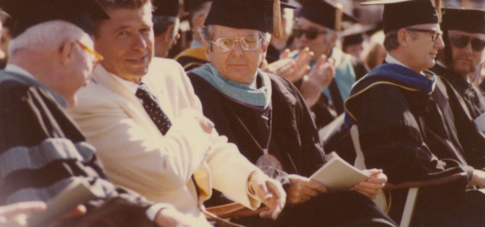 Governor Ronald Reagan at Cal Poly Commencement in 1974.