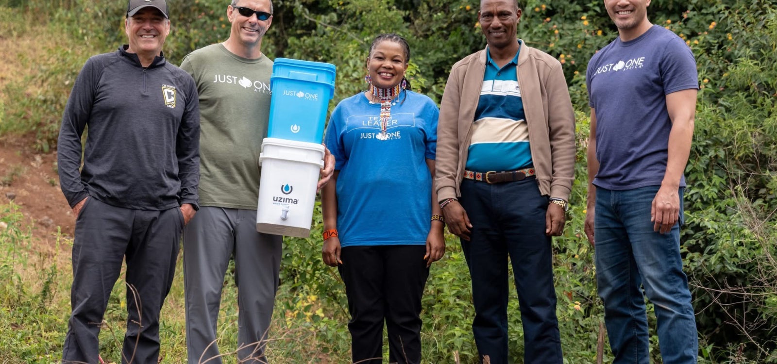 Gary Charbonneau during his trip to Africa with Just One Africa.