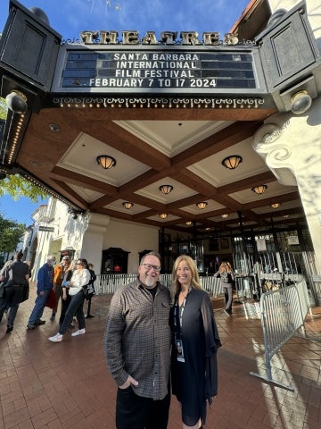 Alumnus Damon Claussen at his movie premier