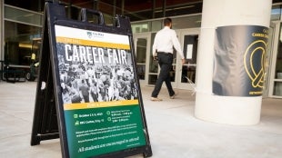 Career Fair sign