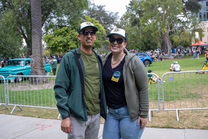 Cal Poly Alumni smiling for the camera 