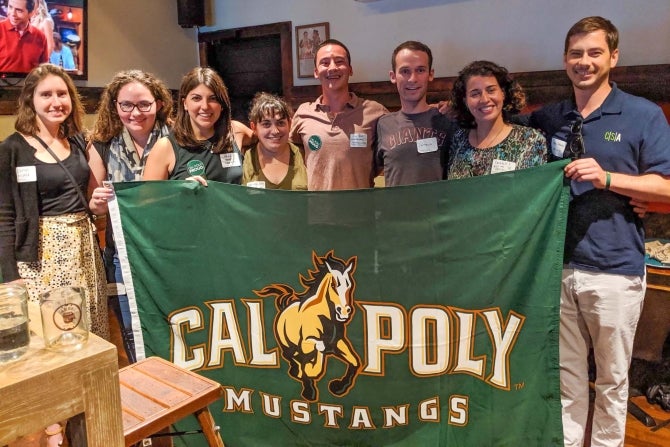 Cal Poly Alumni smiling for the camera 