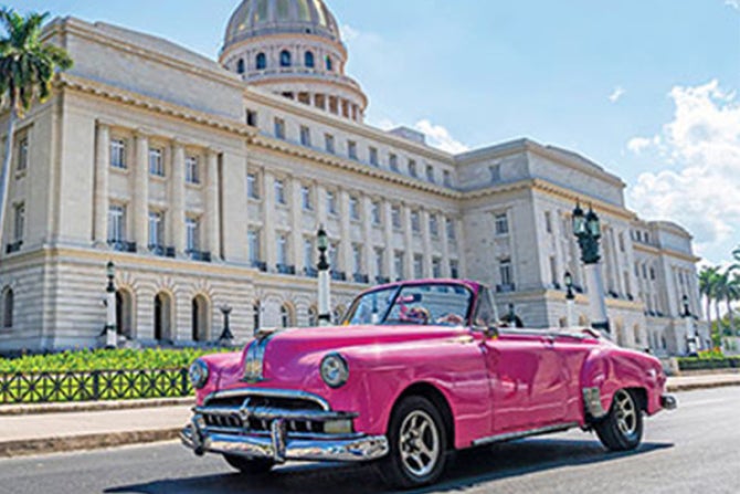 Colorful Cuban car.