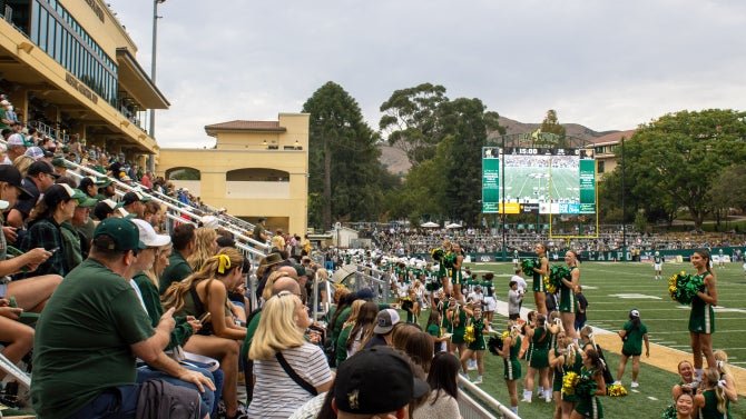Spanos Stadium during Cal Poly Homecoming Celebration 2024 