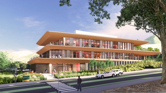A rendering of the Lynda and Steward Resnick Student Success Center